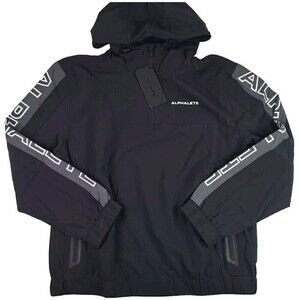 Alphalete Tech Windbreaker Jacket Women's Black Matter Size Large